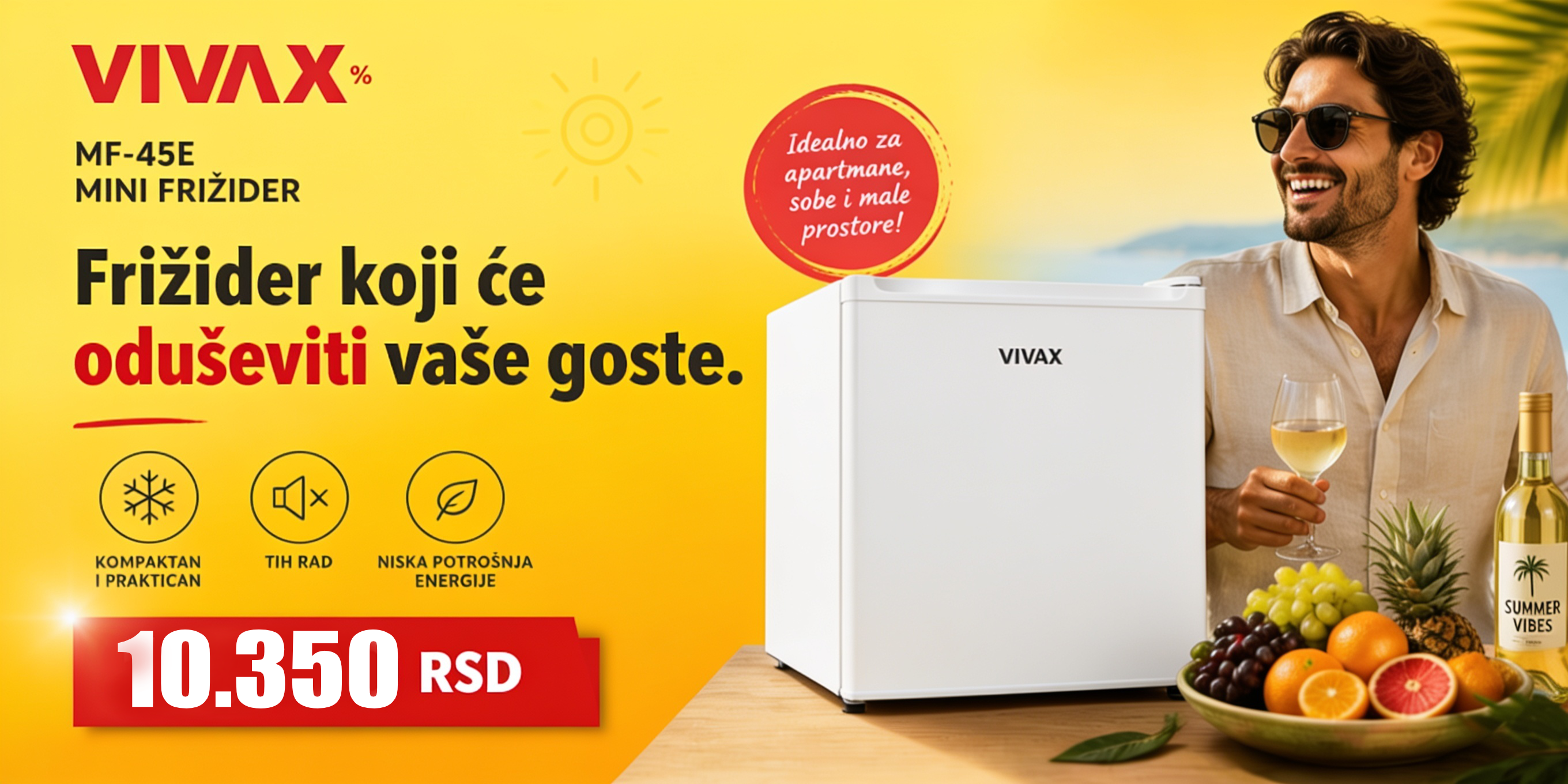 Vivax MF-45E Mini bar frižider 43L