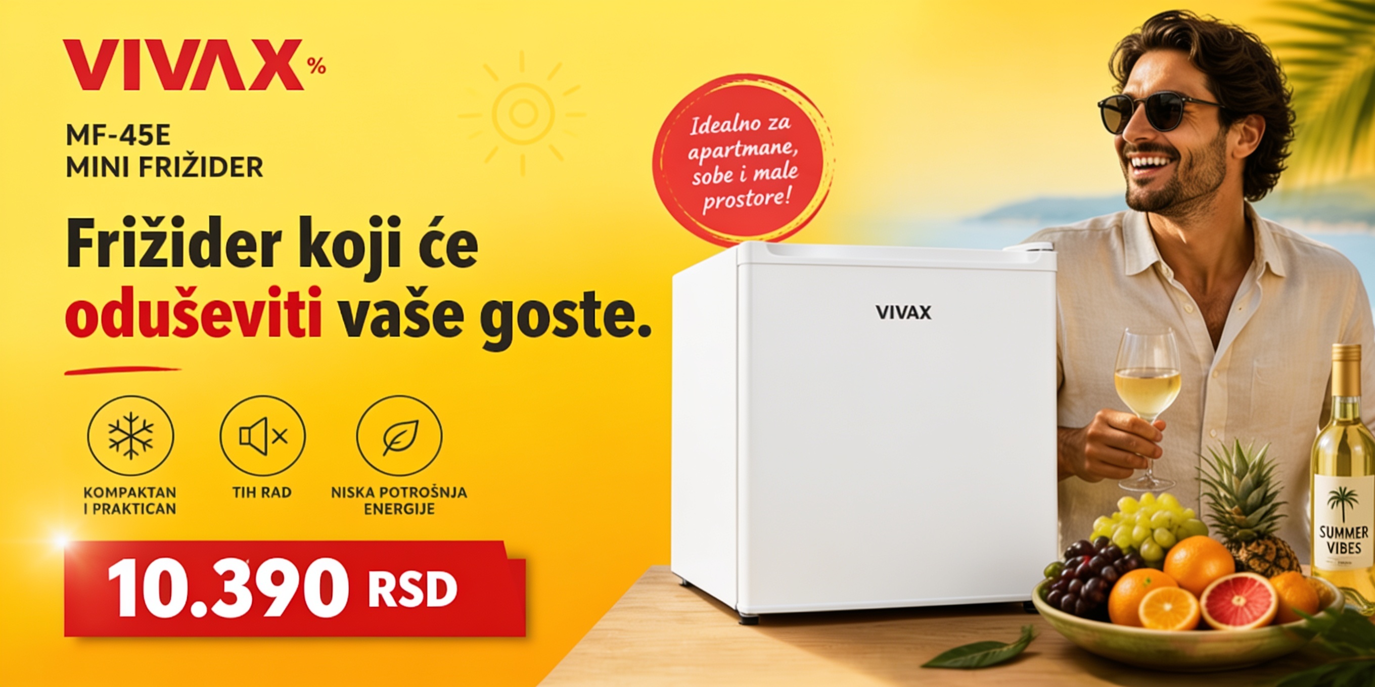 Vivax MF-45E Mini bar frižider 43L